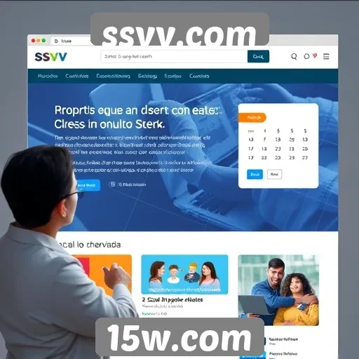 Experiência do usuário no site ssvv.com